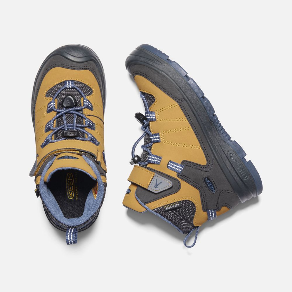 Keen Outdoor Bot Çocuk Altın/Gri - Redwood Waterproof - Türkiye QYJU45382